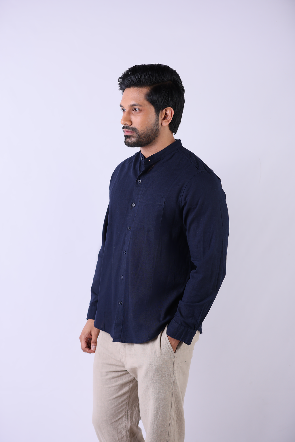 Sapphire Linen Shirt