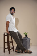 Draw String Pant - Mud Green