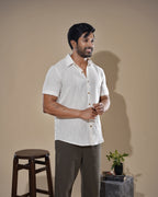 Cream Striped Shirt