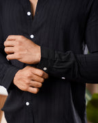 Reviera Black Contrast Shirt